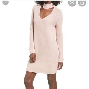 Nordstrom pink sweater dress